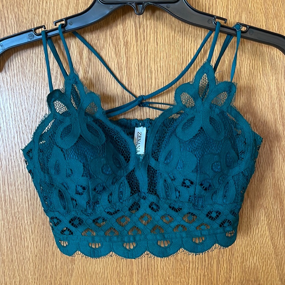 Emerald Green/Hunter Green Bralette